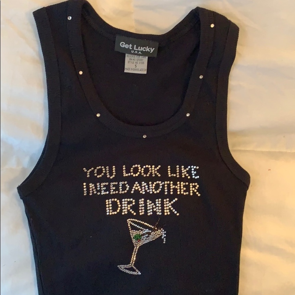 Sparkly tank top